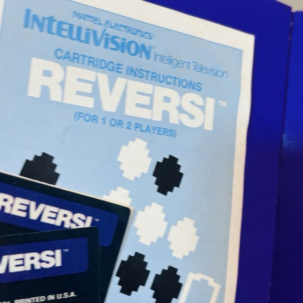 Mattel Intelivision 1981 Reverei Video Game System Cartridge Manual Box